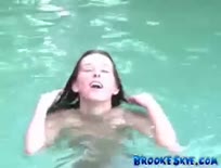 Cumming By The Pool